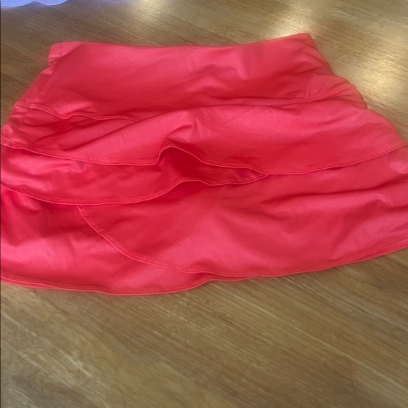 Lucky in Love tangerine pleated tennis skirt - Picture 4 of 4